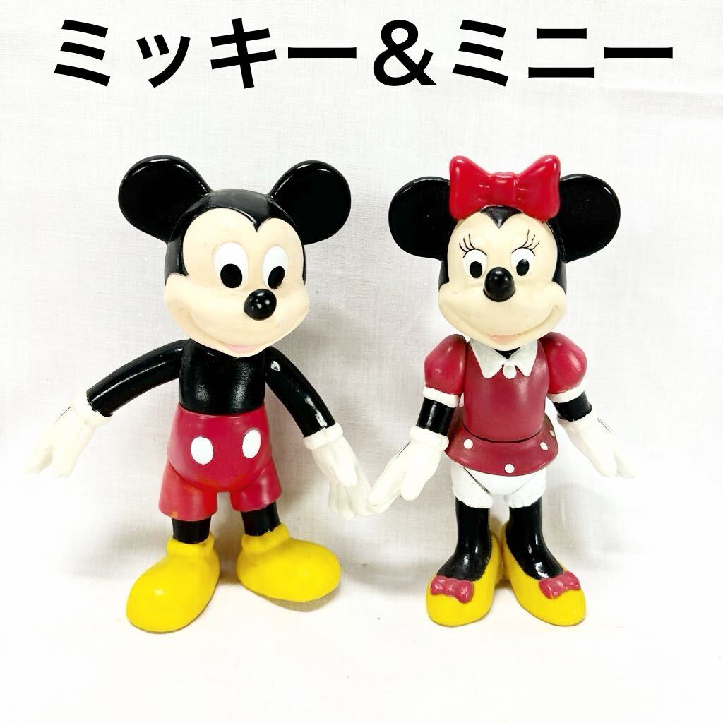 ▲ディズニー ミッキー ミニー ミッキーマウス Disney レトロ China人形 フィギュア【OTYO-173】_画像1