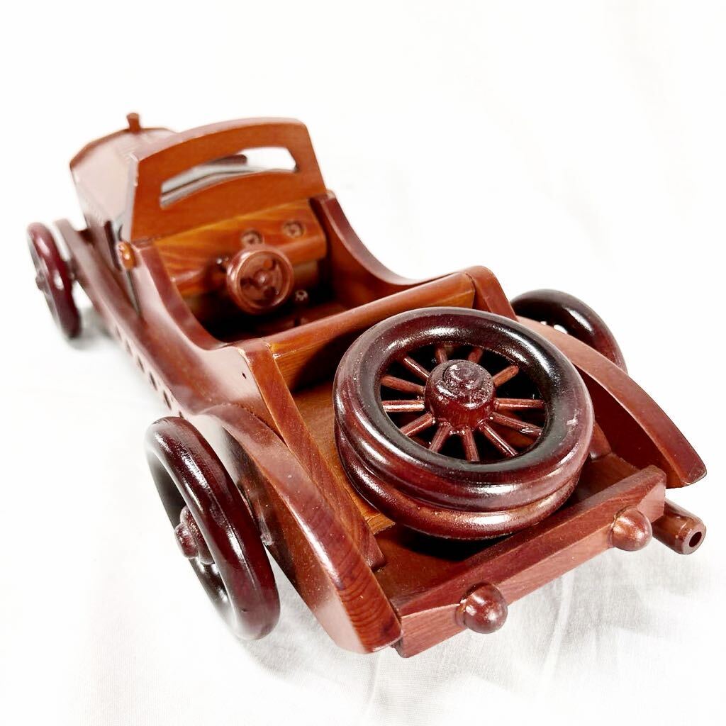 ▲ANTIQUE WOODENCAR レトロ クラシックカー 木製 車 アンティーク【OTYO-241】_画像2