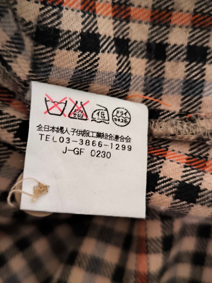 粋美人 タータンチェック シャツ 全日本婦人子供服工業組合連合会 羽織り