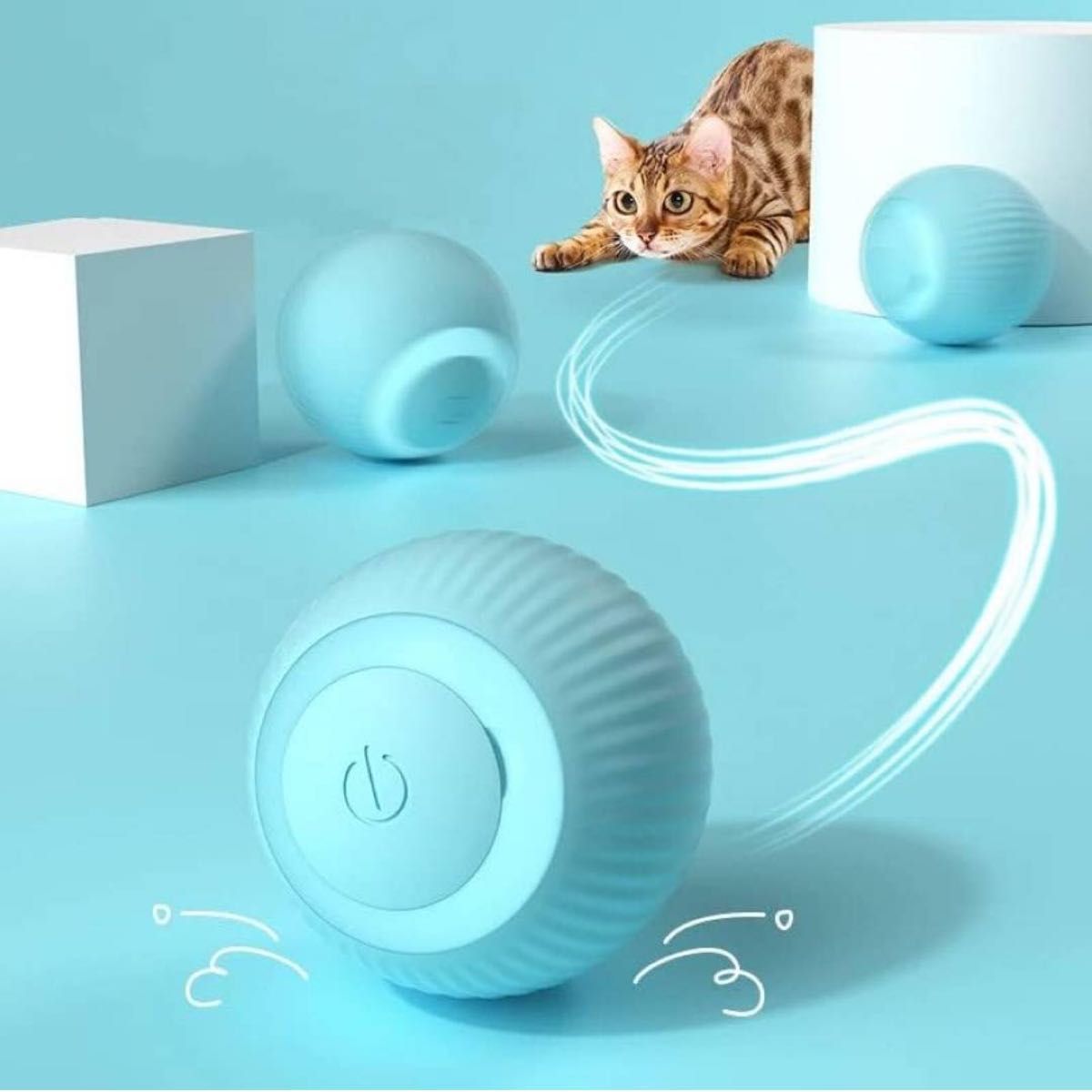 かわいい 猫 おもちゃ 電動ボール USB 充電 運動不足 ストレス 解消 人気 デザイン おしゃれ