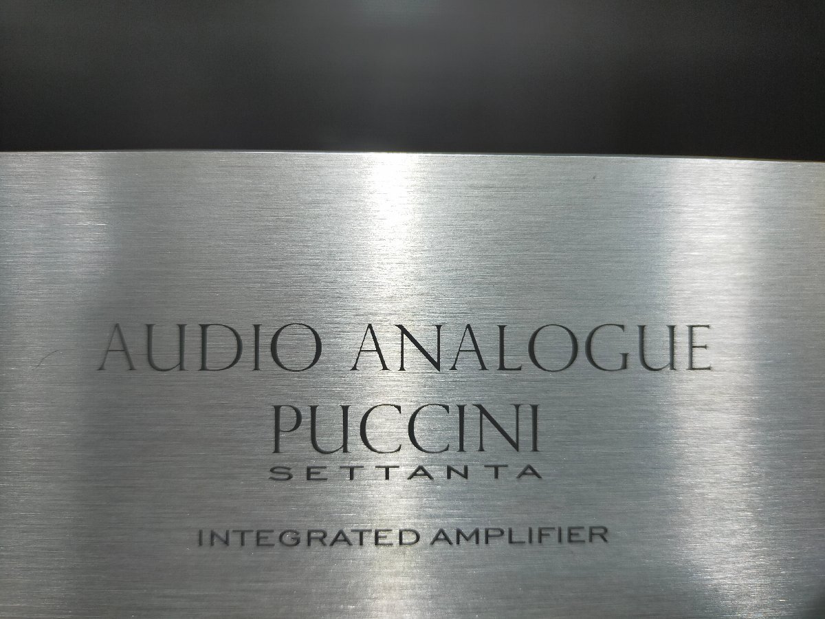 Audio Analog オーディオアナログ PUCCINI SETTANTA プリメインアンプ【中古・完動品】の画像3