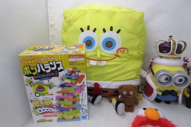 【まとめ売り 中古品】 ホビー USJ ミニオンズ　スポンジボブ　他　ボンバランス　ポップコーンバケット　ぬいぐるみ_画像2