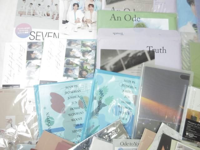 [ включение в покупку возможно ] б/у товар ..SEVENTEEN An Ode Happy Ending CD веер "uchiwa" прозрачный файл и т.п. товары комплект 