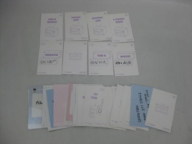 [ включение в покупку возможно ] б/у товар ..SEVENTEENmingyu ho sitieito Jun др. коллекционные карточки 35 листов товары комплект 