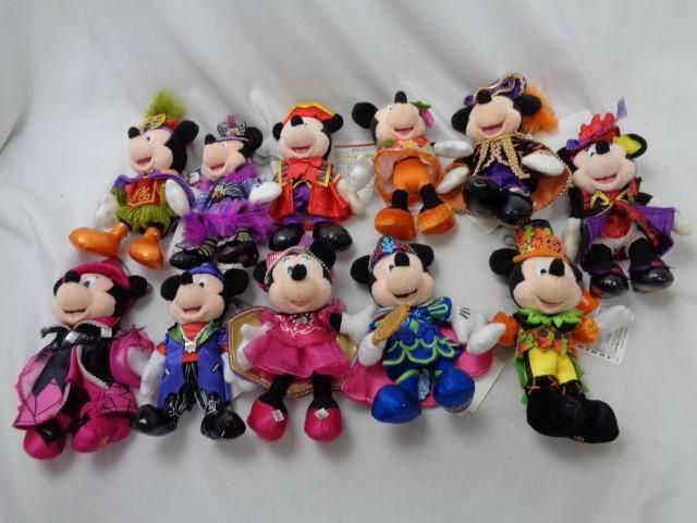 [ включение в покупку возможно ] б/у товар Disney Mickey minnie Halloween 2016 мягкая игрушка значок с биркой товары комплект 