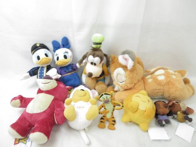 【同梱可】中古品 ディズニー プーさん バンビ グーフィー ロッツォ ウィッシュ 他 ぬいぐるみ 等 グッズセット_画像1