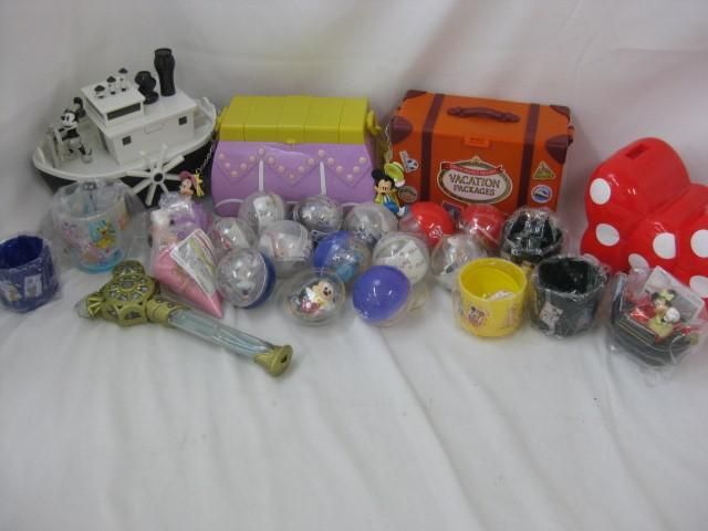 [ including in a package possible ] secondhand goods Disney steam boat Willie 35 anniversary other snack case Capsule toy etc. goods set 