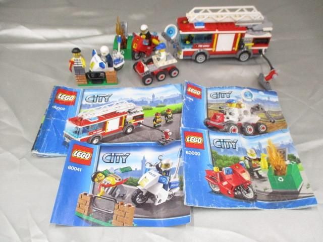 【同梱可】訳有 ホビー LEGO レゴ ブロック CITY シティ 3365 60000 60002 60041 等 グッズセット_画像1