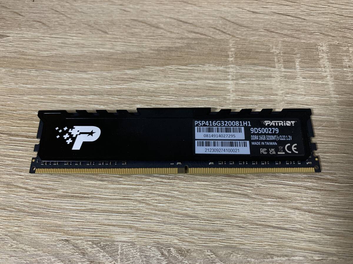 ☆中古☆『Patriot Memory メモリモジュール DDR4-3200 16GB（PC4-25600）』☆送料込☆の画像1