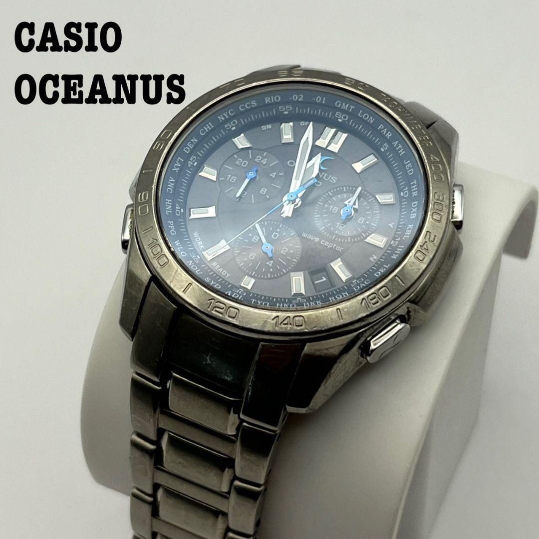 1 jpy CASIO Casio OCEANUS Oceanus OCW-600 solar radio wave wristwatch chronograph high-end model TOUGH SOLAR moveable operation operation goods 