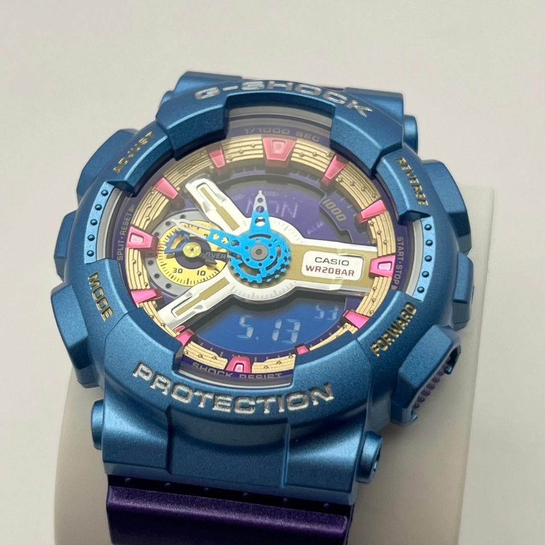 1円 美品 CASIO カシオ G-SHOCK Gショック 限定 GMA-S110HC-6A メンズ腕時計 逆輸入モデル デジタル ラバー 可動 稼働 動作品_画像2