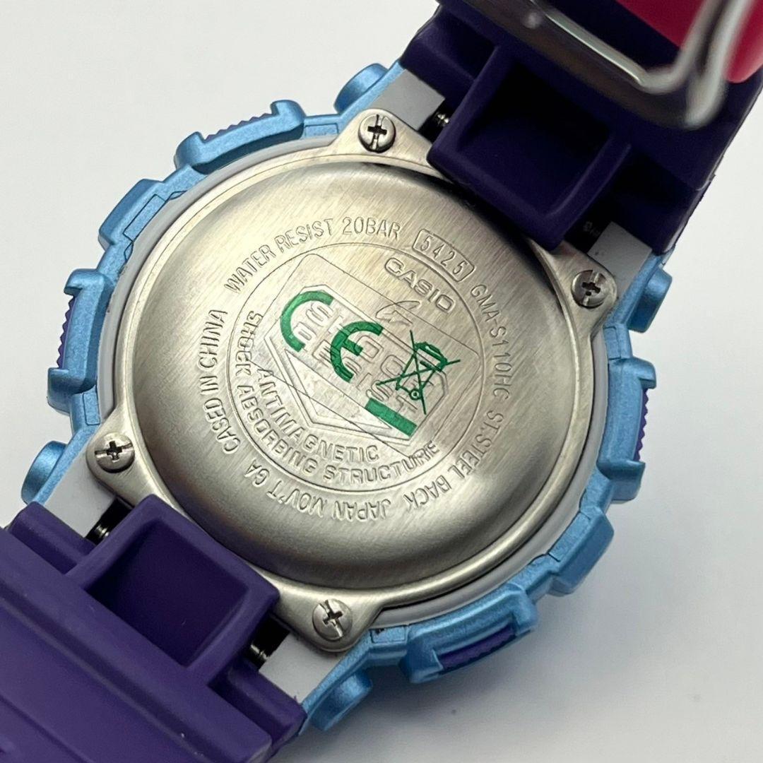 1円 美品 CASIO カシオ G-SHOCK Gショック 限定 GMA-S110HC-6A メンズ腕時計 逆輸入モデル デジタル ラバー 可動 稼働 動作品_画像5
