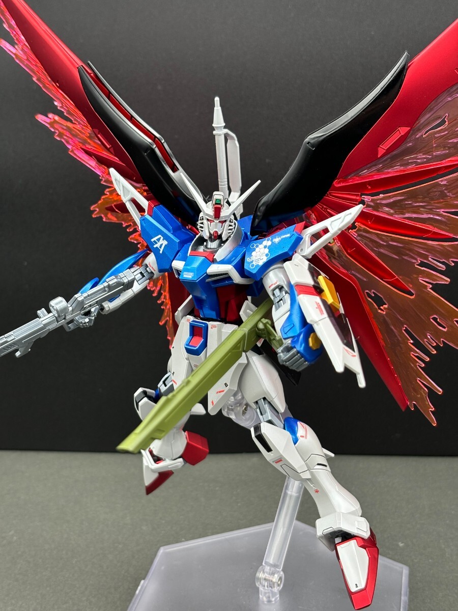 HG1/144デスティニーガンダム SpecⅡ カラー METAL ROBOT風キャンディ塗装完成品 水転写式デカール使用_画像8