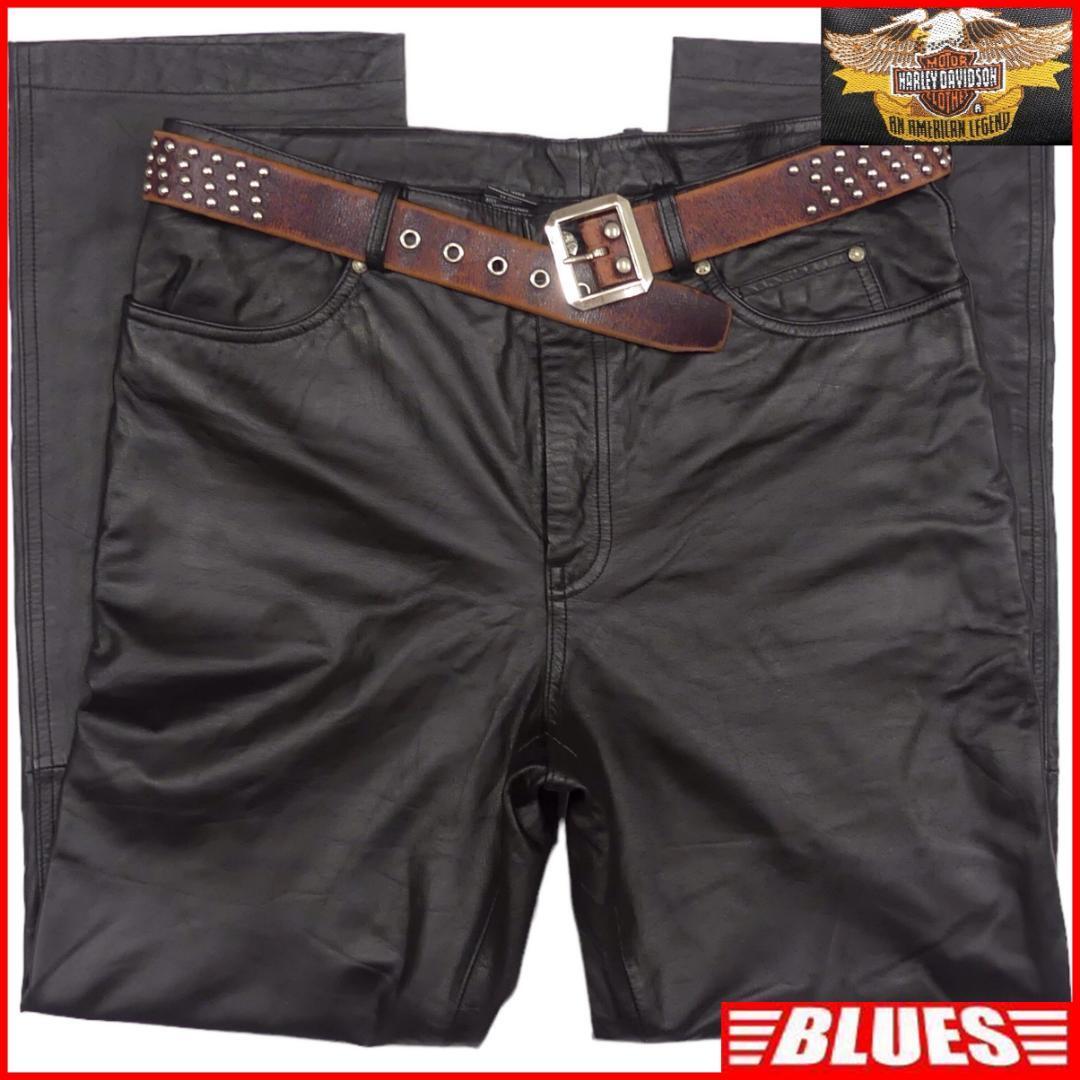 Bibian 比比昂- 即決☆HARLEY DAVIDSON☆W38 レザーパンツ Bibian 比比昂- 即決☆HARLEY DAVIDSON☆W38 レザーパンツ