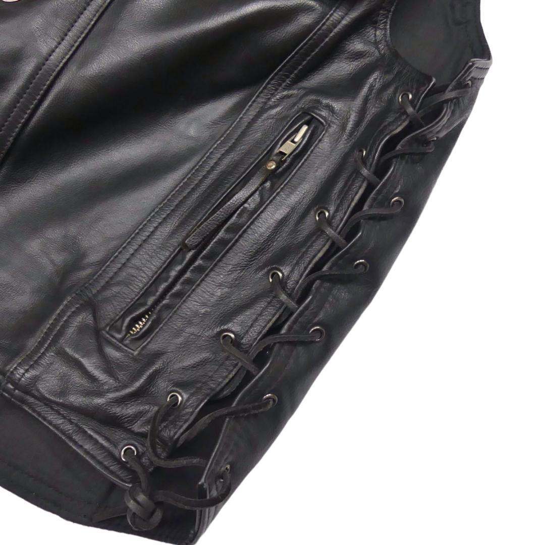 即決 HARLEY DAVIDSON メンズ M レザーベスト ジレ ハーレー 即決 HARLEY DAVIDSON メンズ M レザーベスト ジレ ハーレー