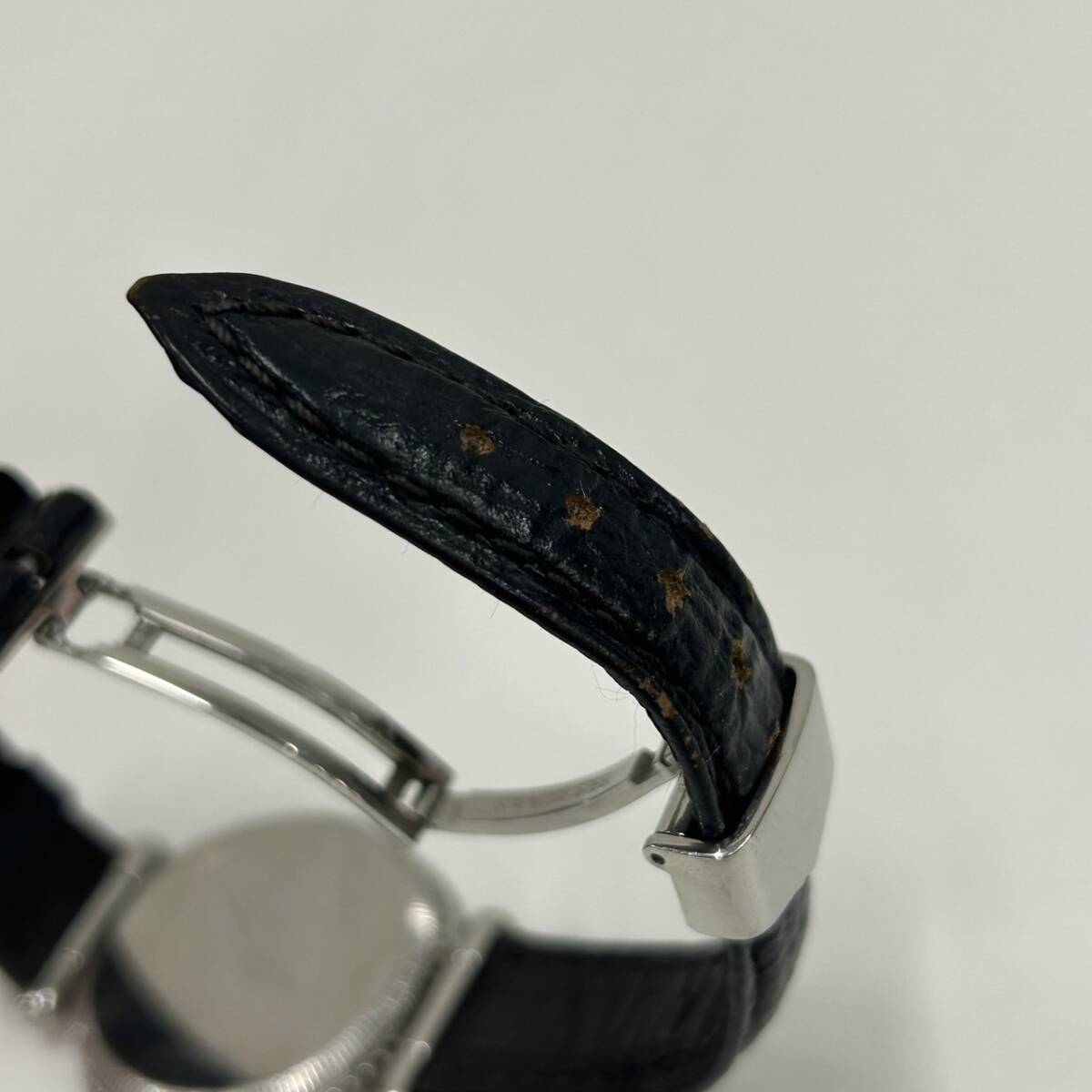 【ICA-883】1円スタート 時計 QZ クォーツ GMT ペプシ メンズ デイト 腕時計 本体のみ ベルト傷 現状稼働品 保管品の画像9