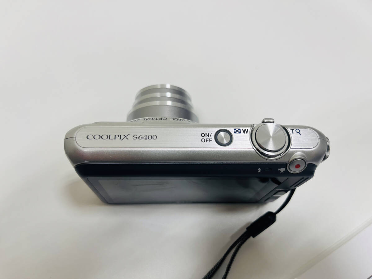 [SYC-3954][1 jpy ~] Nikon Nikon COOLPIX S6400 NIKKOR 12× WIDE OPTICAL ZOOM ED VR 4.5-54.0mm 1:3.1-6.5 digital camera operation verification ending 