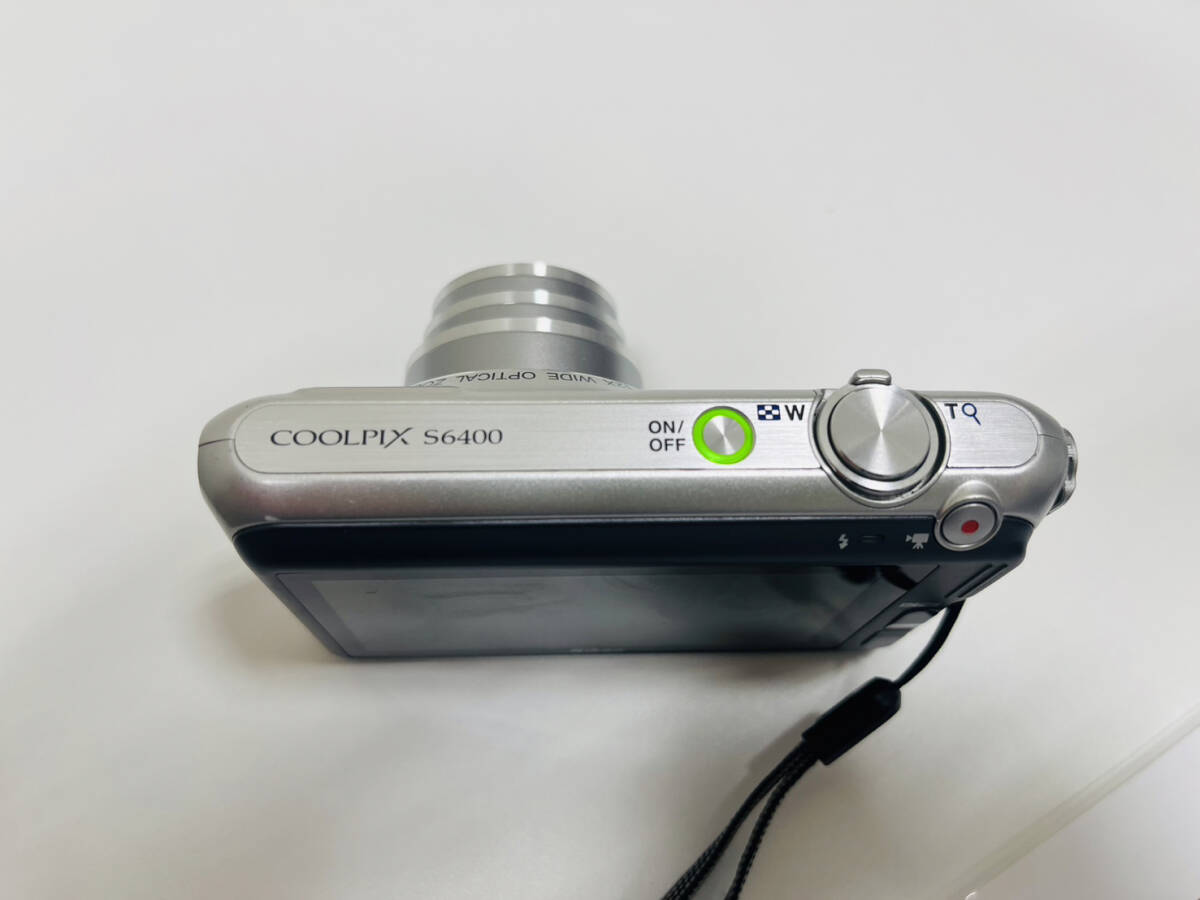[SYC-3954][1 jpy ~] Nikon Nikon COOLPIX S6400 NIKKOR 12× WIDE OPTICAL ZOOM ED VR 4.5-54.0mm 1:3.1-6.5 digital camera operation verification ending 