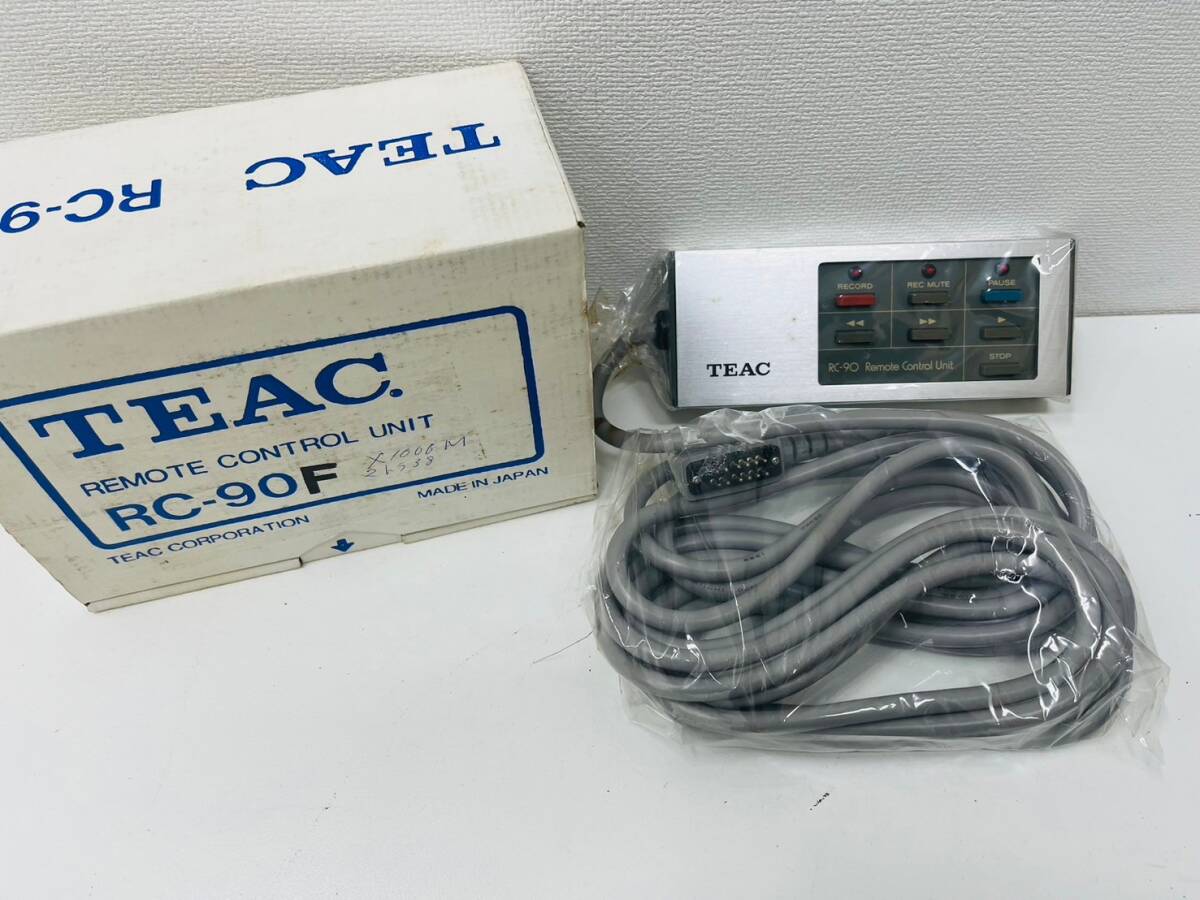 【EB-6407】【1円〜】 TEAC ティアック RC-90 カセットデッキ用リモートコントロールユニット Remote Control Unit 現状品 中古_画像1