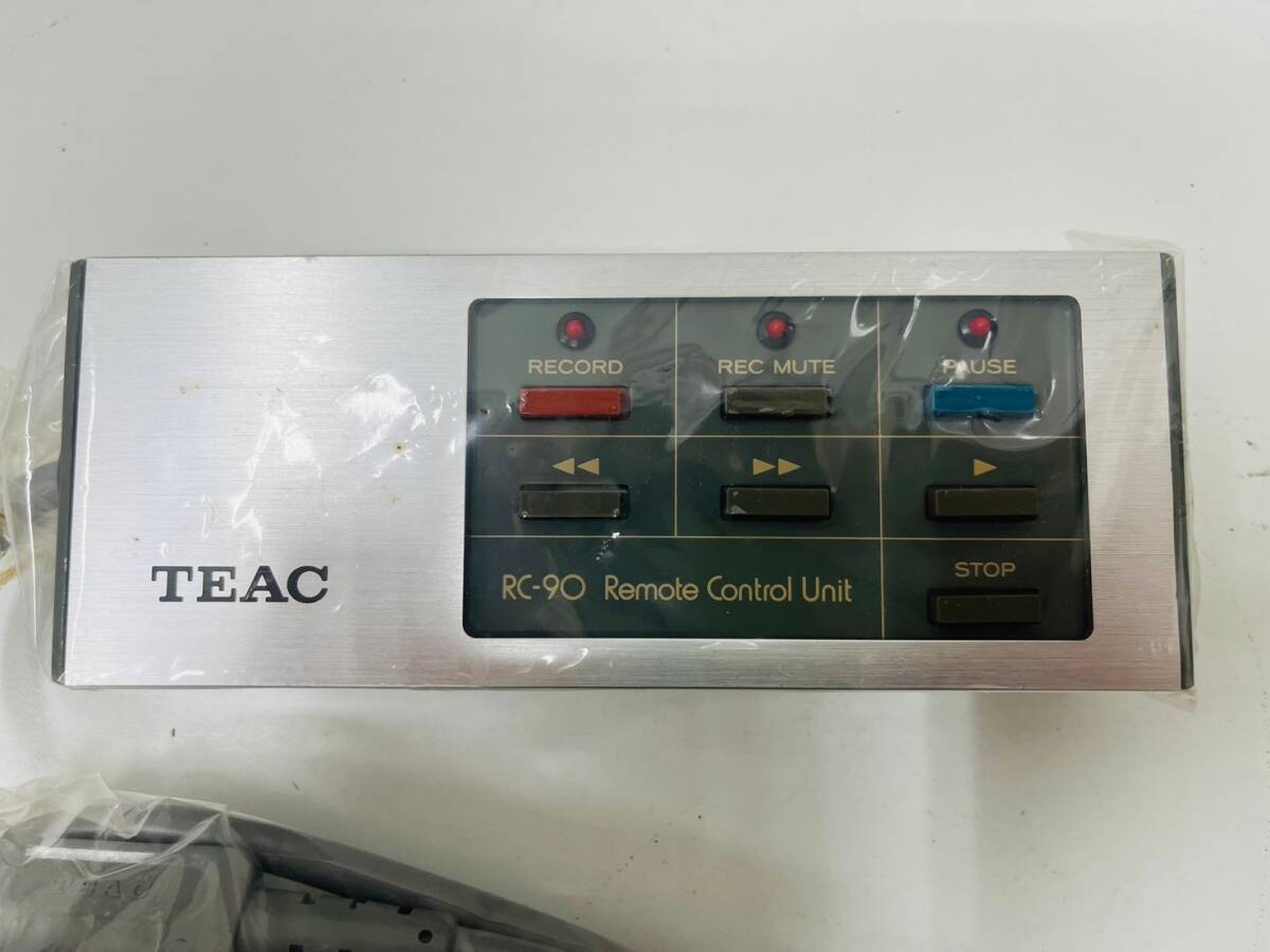 【EB-6407】【1円〜】 TEAC ティアック RC-90 カセットデッキ用リモートコントロールユニット Remote Control Unit 現状品 中古_画像6