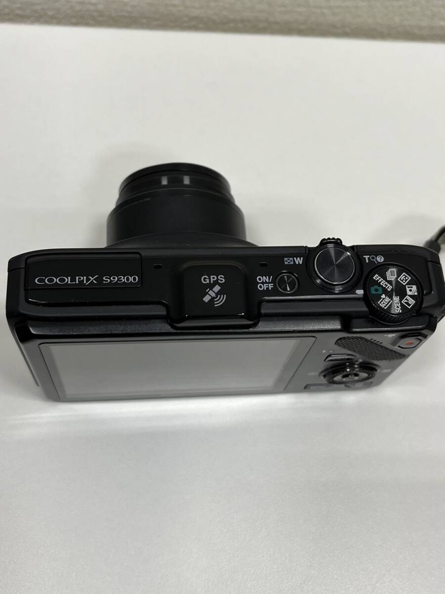【SYC-4214】1円スタート Nikon COOLPIX S9300 デジタルカメラ ブラック 通電のみ確認済 ニコン 中古 長期保管品_画像6