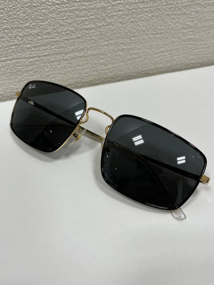 [SYC-4196]1 иен старт Ray-Ban RayBan солнцезащитные очки RB 3669F 9054/87 57*20 Gold цвет оттенок черного I одежда б/у хранение товар 