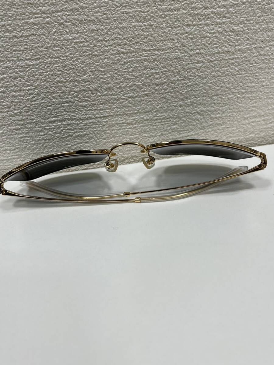 [SYC-4196]1 иен старт Ray-Ban RayBan солнцезащитные очки RB 3669F 9054/87 57*20 Gold цвет оттенок черного I одежда б/у хранение товар 