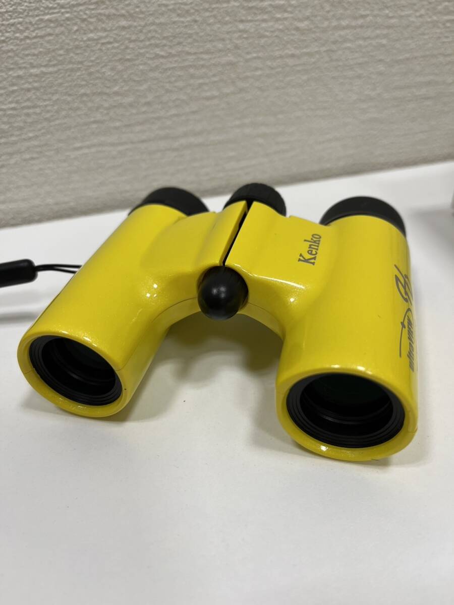 [SYC-4203]1 jpy start Kenko Kenko ultraVIEW H 8x21 DH FMC yellow binoculars long-term keeping goods 