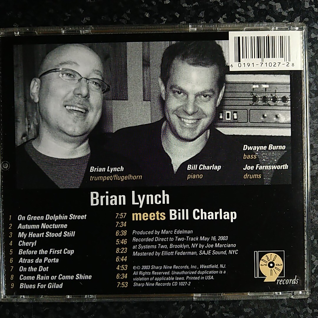 e（輸入盤）ブライアン・リンチ・ミーツ・ビル・チャーラップ Brian Lynch meets Bill Charlap_画像2