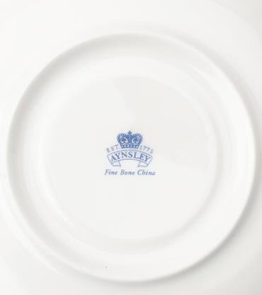 Aynsley エインズレイ　イギリス　洋食器　茶器　花柄　カップ＆ソーサー　セット　お祝い　プレゼント　ブルー_画像3