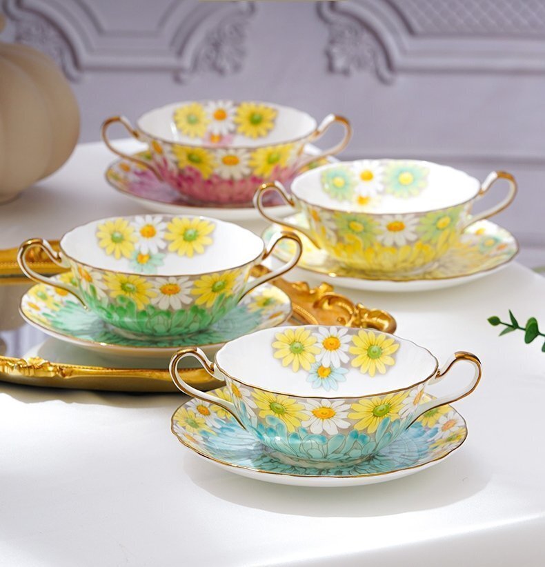 Aynsley エインズレイ　イギリス　洋食器　茶器　花柄　カップ＆ソーサー　セット　お祝い　プレゼント　ブルー_画像2