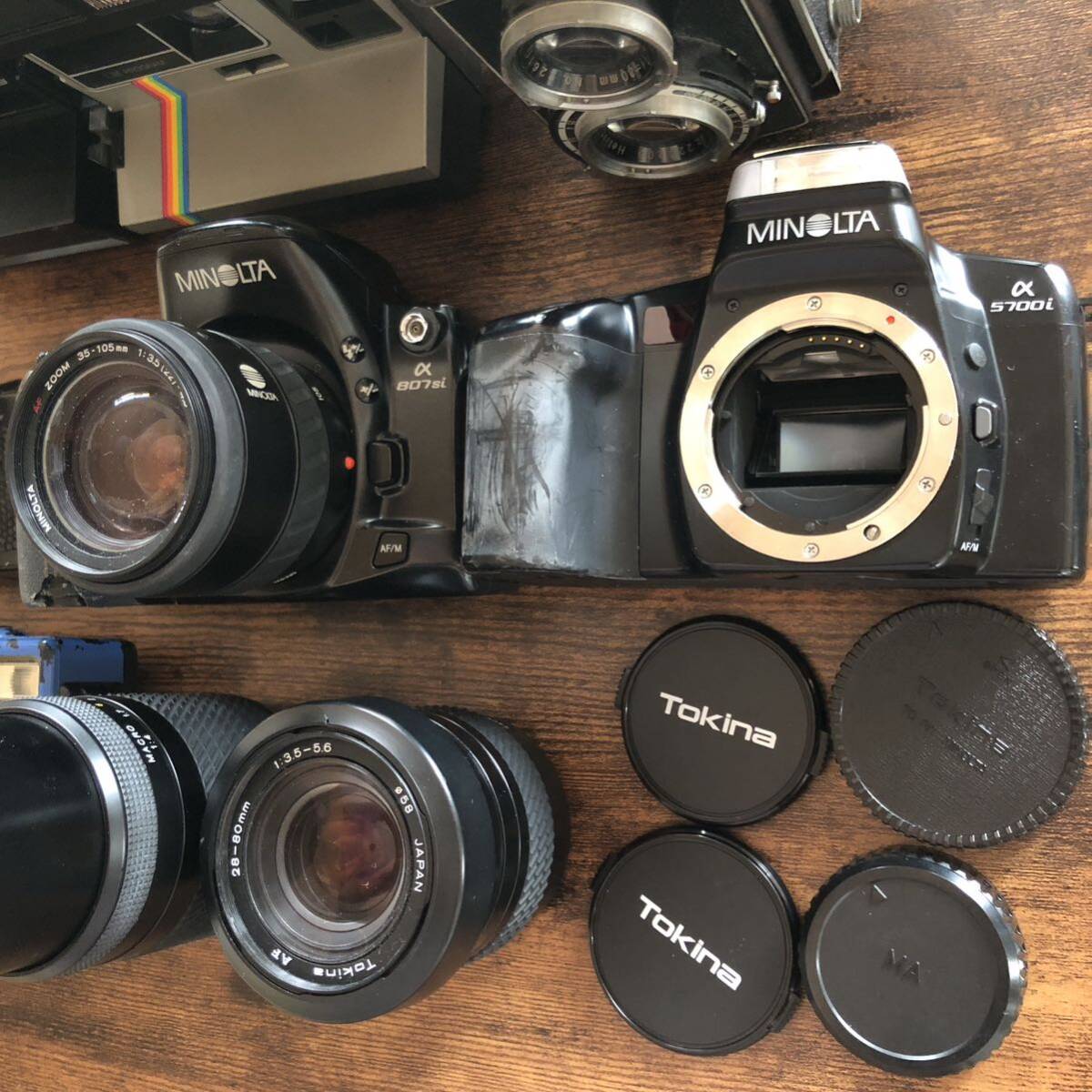 まとめ フィルムカメラ 7台 レンズ 3本セット Nikon AW AD L35 防水 LOMO LC-A Polaroid Yashika Minolta ポラロイド トイカメラ #7732_画像5