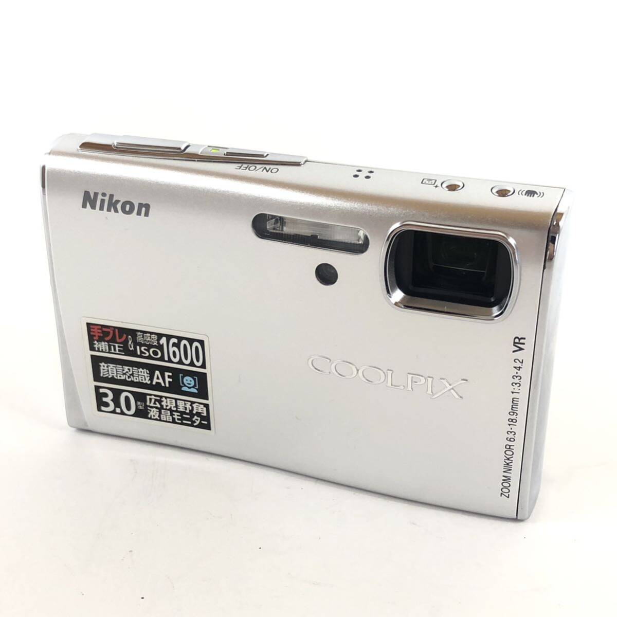 美品 Nikon COOLPIX S50 シルバー / ニコン コンパクトデジタルカメラ コンデジ #8793_画像2