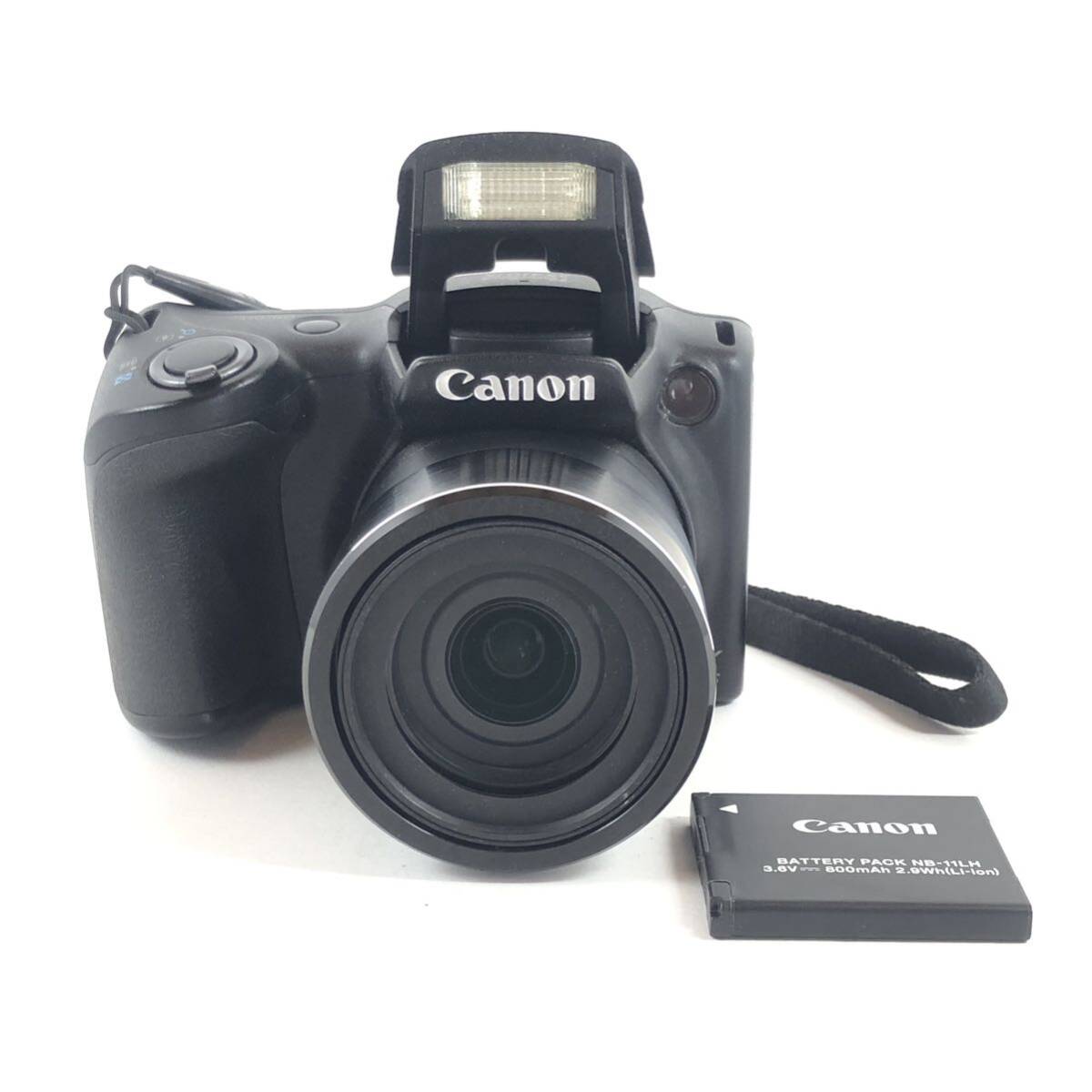 美品 Canon キャノン PowerShot SX410 IS ブラック コンパクトデジタルカメラ コンデジ #8771_画像1