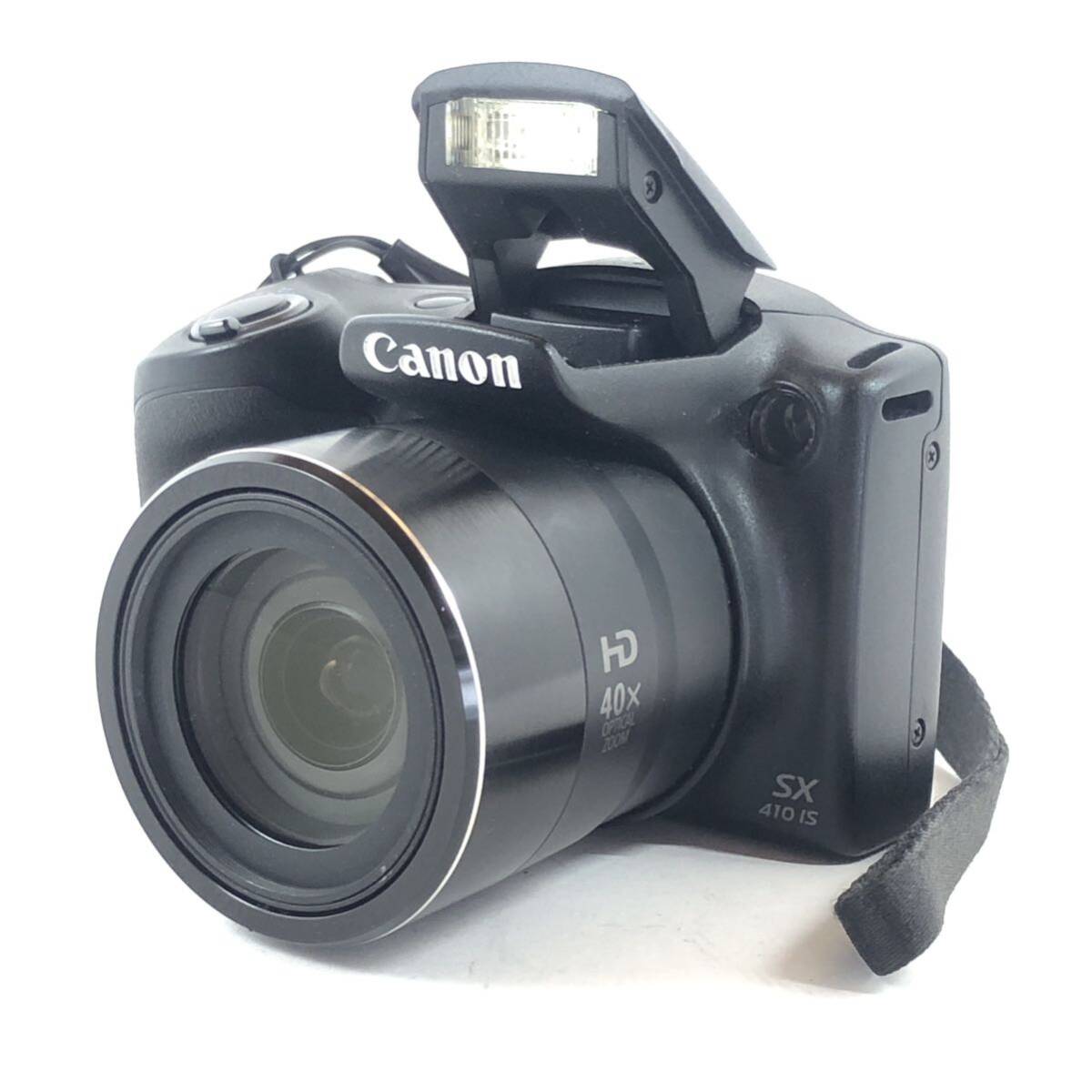 美品 Canon キャノン PowerShot SX410 IS ブラック コンパクトデジタルカメラ コンデジ #8771_画像2