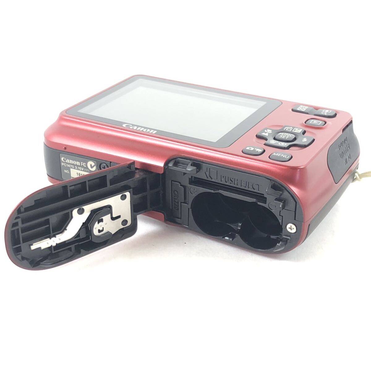 美品 Canon PowerShot A495 レッド 単3電池2本で稼働 キャノン コンパクトデジタルカメラ コンデジ #8984_画像8
