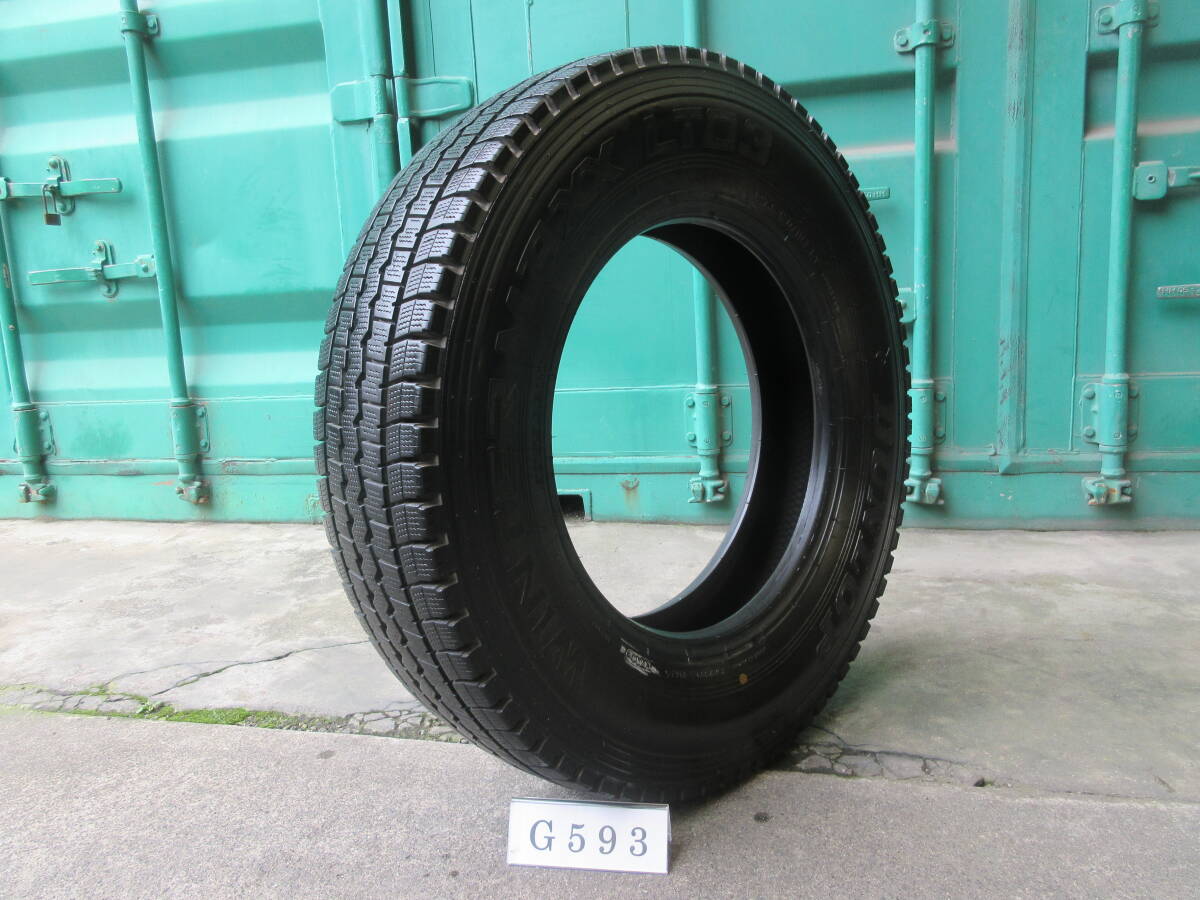 ☆ スタッドレス 205/80R17.5 ダンロップ 在庫1本 屋内保管品 G593☆_画像2