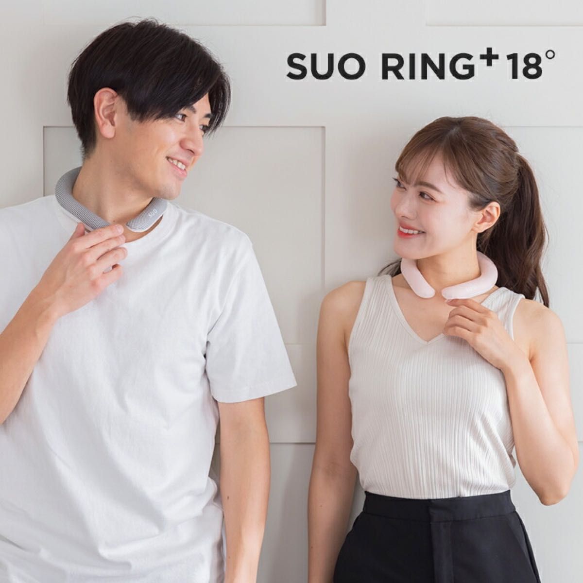 SUO RING プラス 18°NEW クールリング  　Mサイズ  ブラック