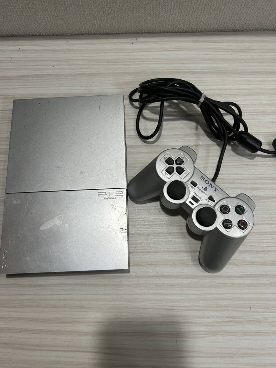 PS2 thin type PlayStation 2 PlayStation 2 SCPH-90000 silver 