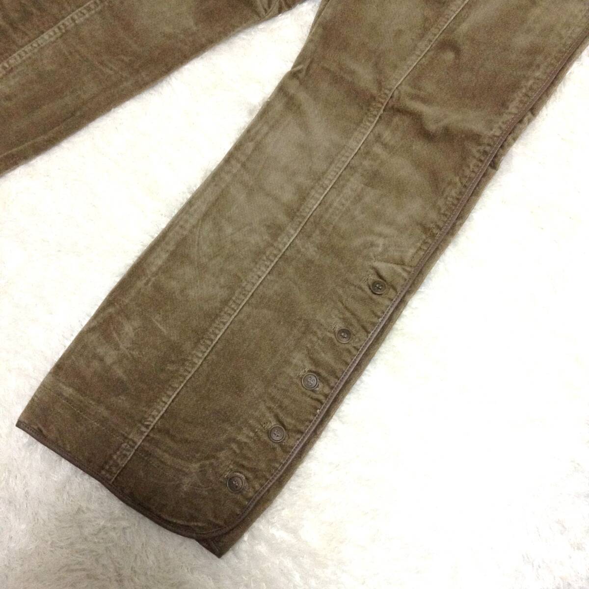  cropped pants lady's M size new goods unused Brown anonymity delivery 