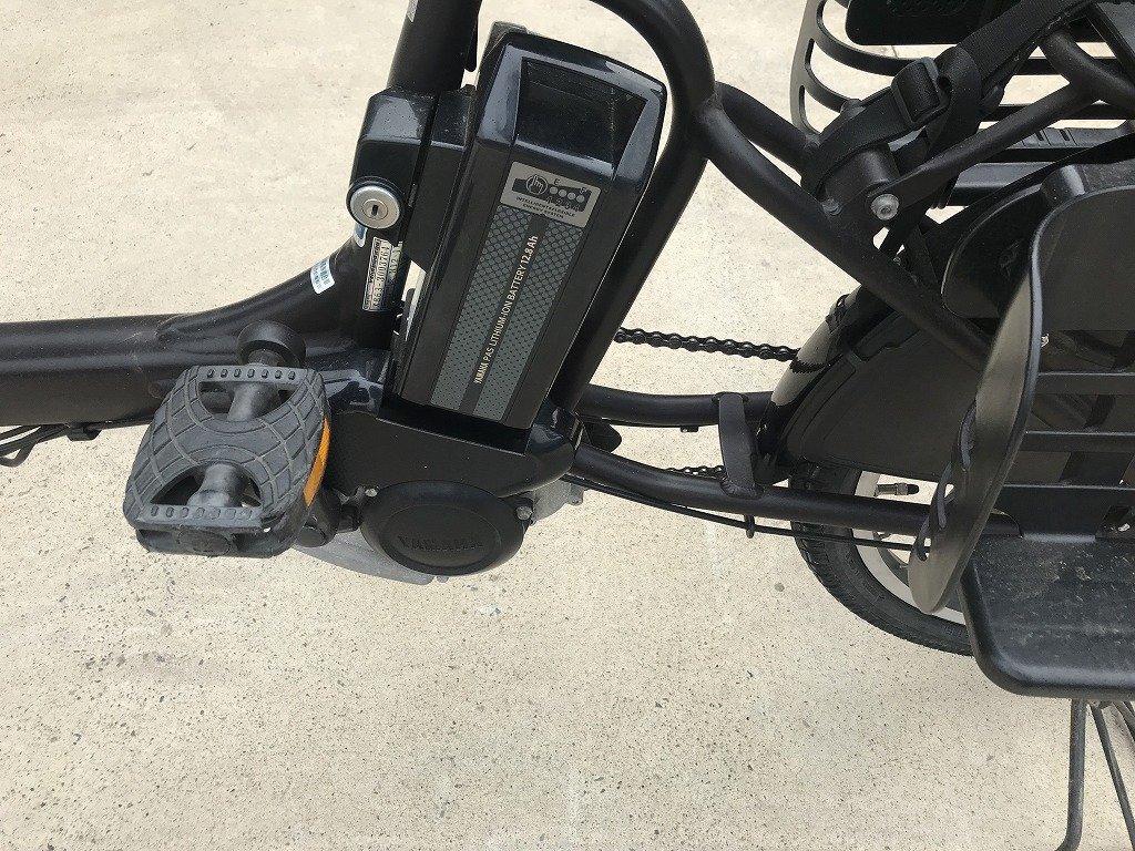 K13 used electric bike 1 jpy outright sales! Yamaha Pas Kiss tea rom and rear (before and after) child seat attaching delivery Area inside is postage 3800 jpy . we deliver 