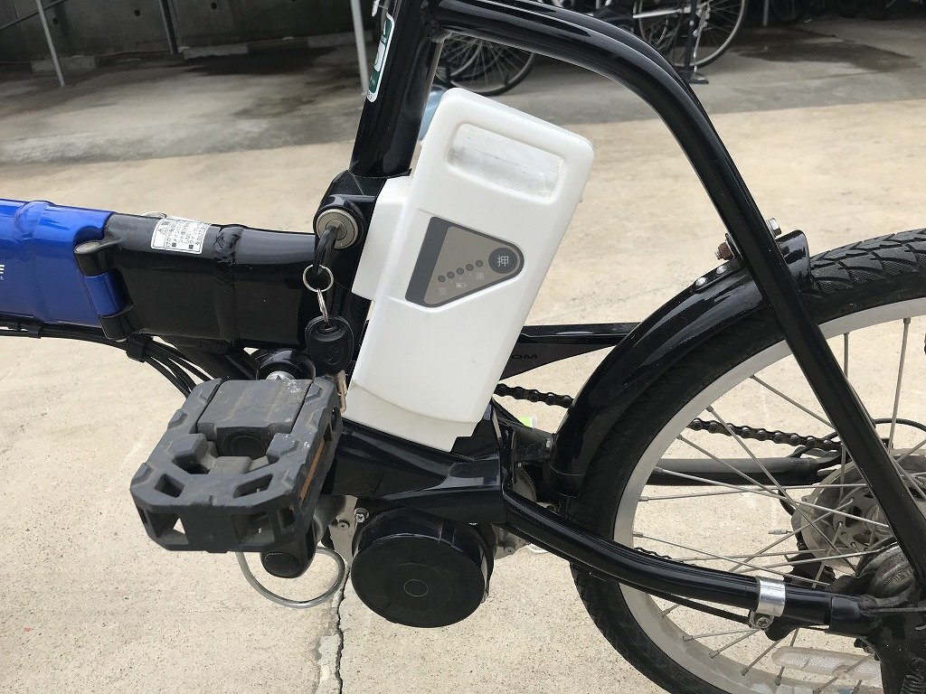 M11 used electric bike 1 jpy outright sales! Panasonic off time blue owner manual * written guarantee attaching . delivery Area inside is postage 3800 jpy . we deliver 