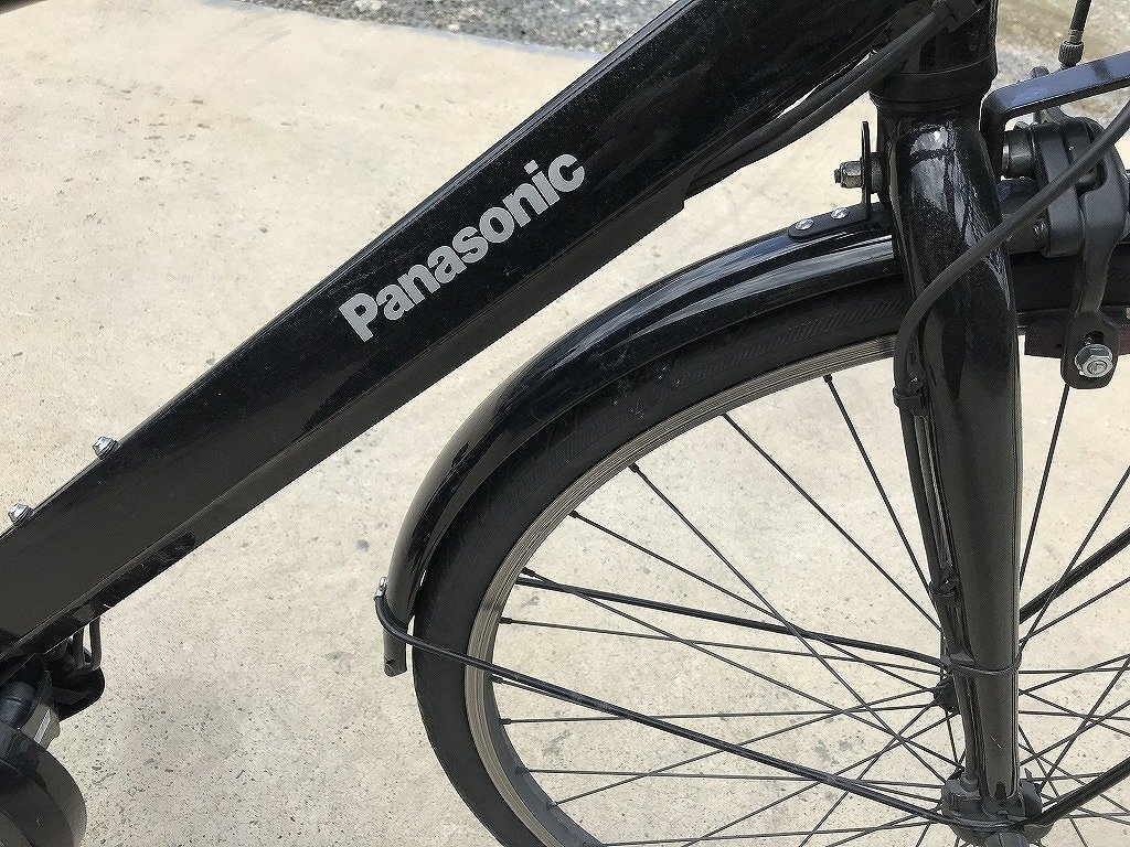 P3 used electric bike 1 jpy outright sales! Panasonic Velo Star black written guarantee attaching . delivery Area inside is postage 3800 jpy . we deliver 