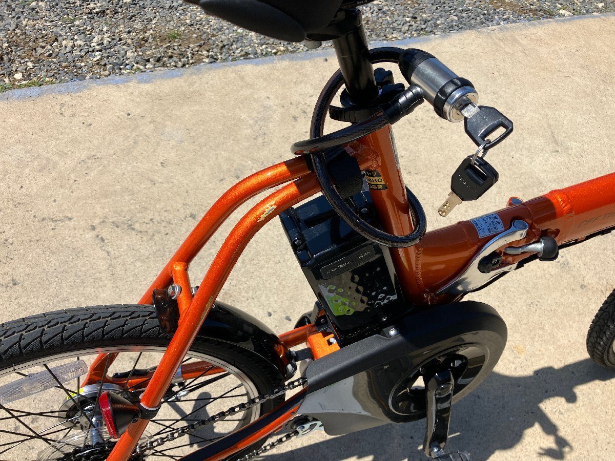 K3 beautiful goods! used electric assist three wheel bicycle 1 jpy outright sales! 23 year 11 month buy Panasonic off time instructions * written guarantee attaching Area inside is postage 3800 jpy . delivery 