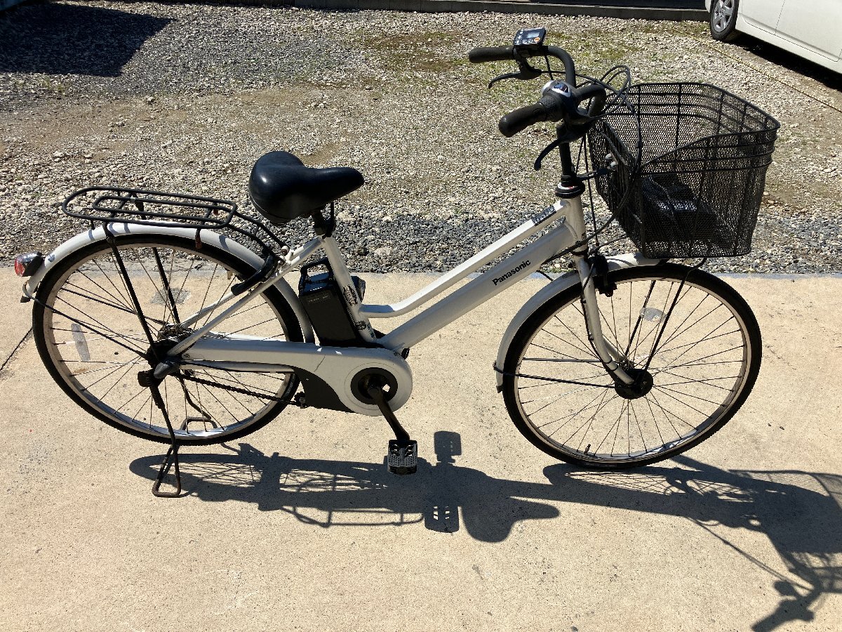 K5 used electric bike 1 jpy outright sales! Panasonic Bb SX City white delivery Area inside is postage 3800 jpy . we deliver 