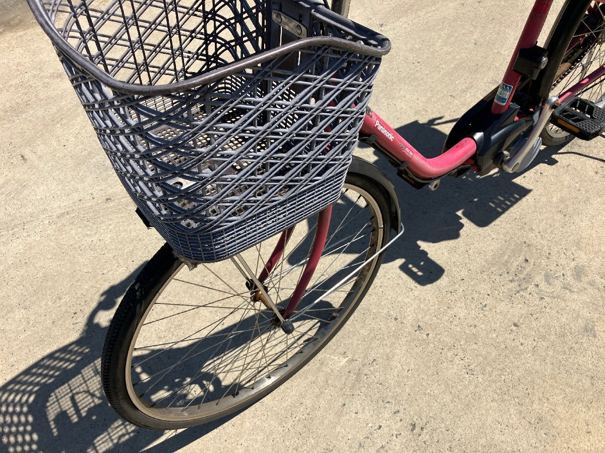 K6 present condition. .. used electric bike 1 jpy outright sales! Panasonic Bb DXSD pink after child seat attaching delivery Area inside is postage 3800 jpy . delivery 