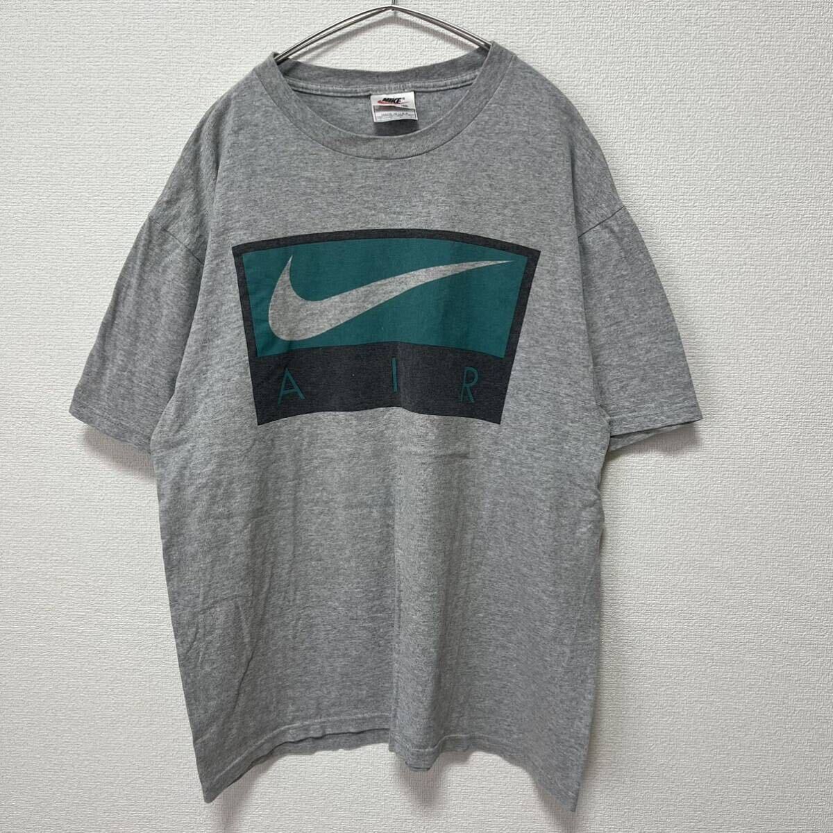 ナイキ NIKE 半袖Tシャツ Tシャツ 半袖 グレー USA製 90s Ｍサイズの画像2