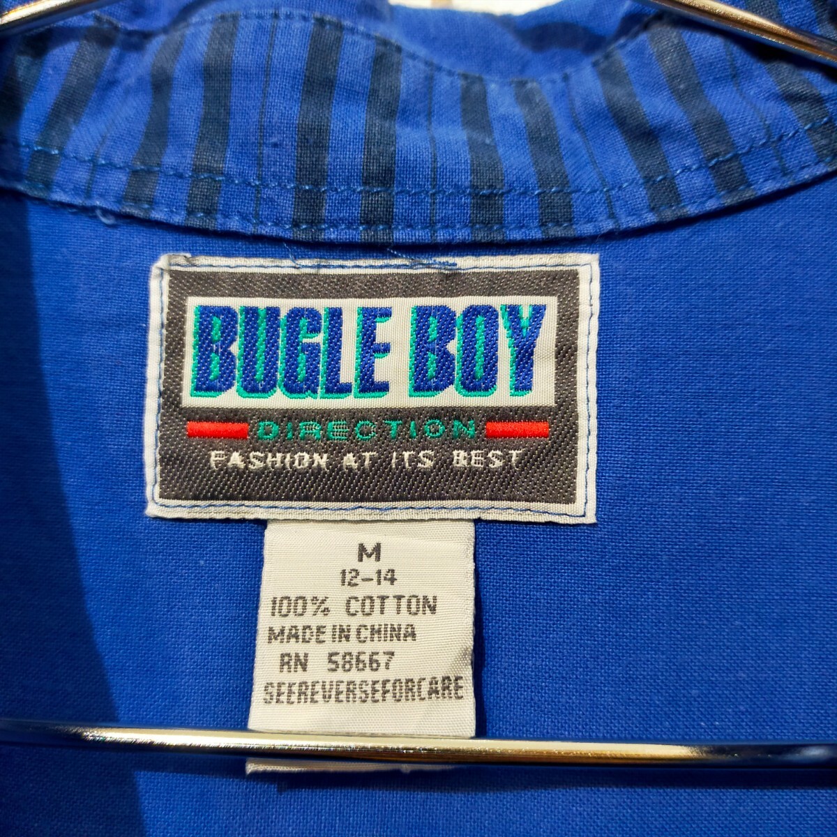 古着　bugle boy　半袖プルオーバーシャツ　ヴィンテージ　90s