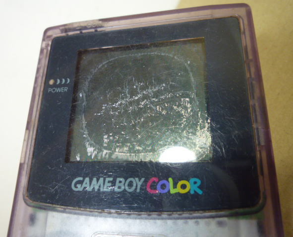 GAME BOY COLOR 本体 / ドラゴンクエストモンスターズ ジャンク品 液晶焼け 操作不能の画像3