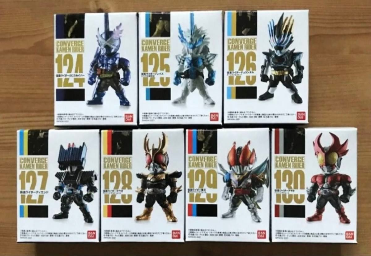 【新品未開封】　仮面ライダーコンバージ22　全7種（クロスセイバー、タテガミ、デュランダル、ディエンド、クウガ、電王、アギト）